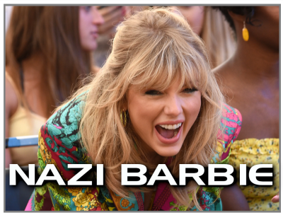 TAYLOR SWIFT NZI BARBIE
Keywords: Big tech mobsters,Dark money payola, Rare Earth Mines, New America Foundation Corruption, Obama, Obama Campaign Finance, Obama FEC violations, Palo Alto Mafia, Paypal Mafia, Pelosi Corruption, Political bribes, Political Insider,  Eric Schmidt Sex Penthou
