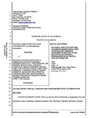 SEX-BLACKMAIL-AND-CORRUPTION-AT-PACIFICA-RADIO-Anderson-Ex-Parte-Motion-to-Withdraw-copy-THE-TECH-SEX-CULT-AND-ABUSES-pdf
Keywords: Big tech mobsters,Dark money payola, Rare Earth Mines, New America Foundation Corruption, Obama, Obama Campaign Finance, Obama FEC violations, Palo Alto Mafia, Paypal Mafia, Pelosi Corruption, Political bribes, Political Insider,  Eric Schmidt Sex Penthou