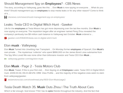 ELON-MUSK-SPIES-ON-EMPLOYEES - CORRUPTION AT GOOGLE
Keywords: Big tech mobsters,Dark money payola, Rare Earth Mines, New America Foundation Corruption, Obama, Obama Campaign Finance, Obama FEC violations, Palo Alto Mafia, Paypal Mafia, Pelosi Corruption, Political bribes, Political Insider,  Eric Schmidt Sex Penthou