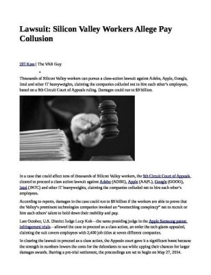 Lawsuit_-Silicon-Valley-Workers-Allege-Pay-Collusion-pdf
Keywords: Big tech mobsters,Dark money payola, Rare Earth Mines, New America Foundation Corruption, Obama, Obama Campaign Finance, Obama FEC violations, Palo Alto Mafia, Paypal Mafia, Pelosi Corruption, Political bribes, Political Insider,  Eric Schmidt Sex Penthou
