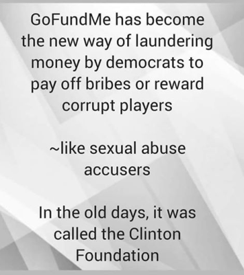 GOFUNDME SCAM Silicon Valley Tech Oligarchs And Their Operatives ARE The Deep State
Keywords: Big tech mobsters,Dark money payola, Rare Earth Mines, New America Foundation Corruption, Obama, Obama Campaign Finance, Obama FEC violations, Palo Alto Mafia, Paypal Mafia, Pelosi Corruption, Political bribes, Political Insider,  Eric Schmidt Sex Penthou