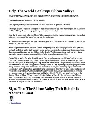 Help-The-World-Bankrupt-Silicon-Valley-pdf
Keywords: Big tech mobsters,Dark money payola, Rare Earth Mines, New America Foundation Corruption, Obama, Obama Campaign Finance, Obama FEC violations, Palo Alto Mafia, Paypal Mafia, Pelosi Corruption, Political bribes, Political Insider,  Eric Schmidt Sex Penthou
