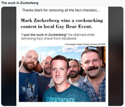 COCKSUCKERBERG
Keywords: UraniumOne, Venture Capital Collusion, Vinod Khosla, Goldman Sachs Stock Market Rigging, Gay Silicon Valley, Google bribes regulators, Silicon Valley No Poaching Lawsuit, The AngelGate Scandal, stock market rigging, google election rigging, frank guistra,
