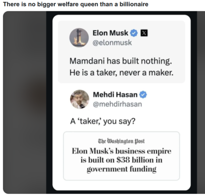 Delusional Elon Musk
Keywords: UraniumOne, Venture Capital Collusion, Vinod Khosla, Goldman Sachs Stock Market Rigging, Gay Silicon Valley, Google bribes regulators, Silicon Valley No Poaching Lawsuit, The AngelGate Scandal, stock market rigging, google election rigging, frank guistra,