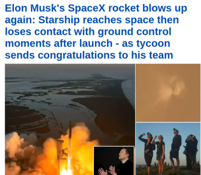 ELON SPACESHIP BLOWS UP AGAIN
Keywords: UraniumOne, Venture Capital Collusion, Vinod Khosla, Goldman Sachs Stock Market Rigging, Gay Silicon Valley, Google bribes regulators, Silicon Valley No Poaching Lawsuit, The AngelGate Scandal, stock market rigging, google election rigging, frank guistra,