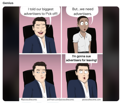 ELON-MUSK-IS-AN-IDIOT-DOUCHE
Keywords: Big tech mobsters,Dark money payola, Rare Earth Mines, New America Foundation Corruption, Obama, Obama Campaign Finance, Obama FEC violations, Palo Alto Mafia, Paypal Mafia, Pelosi Corruption, Political bribes, Political Insider,  Eric Schmidt Sex Penthou