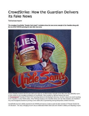 CrowdStrike-pdf
Keywords: Big tech mobsters,Dark money payola, Rare Earth Mines, New America Foundation Corruption, Obama, Obama Campaign Finance, Obama FEC violations, Palo Alto Mafia, Paypal Mafia, Pelosi Corruption, Political bribes, Political Insider,  Eric Schmidt Sex Penthou