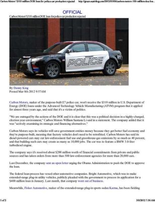 Carbon-Motors-310-million-DOE-loan-for-police-car-production-rejected-pdf
Keywords: Big tech mobsters,Dark money payola, Rare Earth Mines, New America Foundation Corruption, Obama, Obama Campaign Finance, Obama FEC violations, Palo Alto Mafia, Paypal Mafia, Pelosi Corruption, Political bribes, Political Insider,  Eric Schmidt Sex Penthou