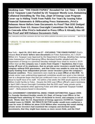 THE-FISKER-PAYOLA-pdf
Keywords: Big tech mobsters,Dark money payola, Rare Earth Mines, New America Foundation Corruption, Obama, Obama Campaign Finance, Obama FEC violations, Palo Alto Mafia, Paypal Mafia, Pelosi Corruption, Political bribes, Political Insider,  Eric Schmidt Sex Penthou