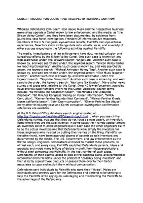 Whereas-Defendants-John-Doerr-pdf
Keywords: Big tech mobsters,Dark money payola, Rare Earth Mines, New America Foundation Corruption, Obama, Obama Campaign Finance, Obama FEC violations, Palo Alto Mafia, Paypal Mafia, Pelosi Corruption, Political bribes, Political Insider,  Eric Schmidt Sex Penthou