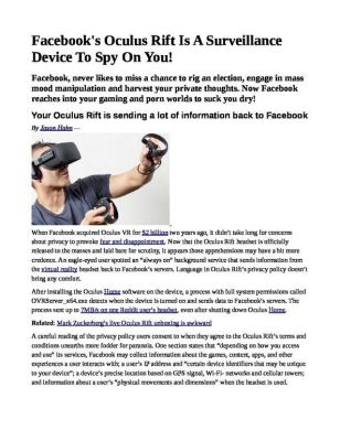 Why-Facebooks-Virtual-Reality-Still-Doesnt-Work-pdf
Keywords: Big tech mobsters,Dark money payola, Rare Earth Mines, New America Foundation Corruption, Obama, Obama Campaign Finance, Obama FEC violations, Palo Alto Mafia, Paypal Mafia, Pelosi Corruption, Political bribes, Political Insider,  Eric Schmidt Sex Penthou