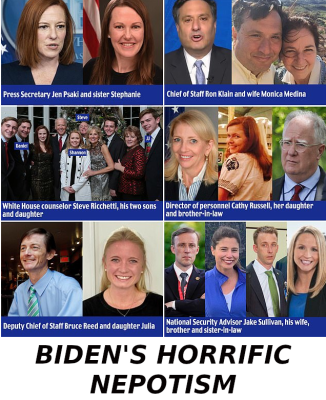 BIDENS NEPOTISM
Keywords: DIRTY SENATORS AND DARK MONEY BRIBES, Big tech mobsters,Dark money payola, Rare Earth Mines, New America Foundation Corruption, Obama, Obama Campaign Finance, Obama FEC violations, Palo Alto Mafia, Paypal Mafia, Pelosi Corruption, Political bribes, Politi