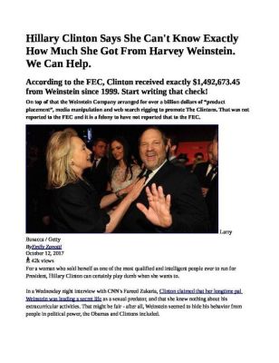HILLARY-CLINTON-GOT-VAST-CASH-AND-OTHER-RESOURCES-FROM-HARVEY-WEINSTEIN-pdf
Keywords: DIRTY SENATORS AND DARK MONEY BRIBES, Big tech mobsters,Dark money payola, Rare Earth Mines, New America Foundation Corruption, Obama, Obama Campaign Finance, Obama FEC violations, Palo Alto Mafia, Paypal Mafia, Pelosi Corruption, Political bribes, Politi