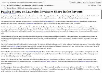 HUNTER INVEST IN LAWSUITS
Keywords: DIRTY SENATORS AND DARK MONEY BRIBES, Big tech mobsters,Dark money payola, Rare Earth Mines, New America Foundation Corruption, Obama, Obama Campaign Finance, Obama FEC violations, Palo Alto Mafia, Paypal Mafia, Pelosi Corruption, Political bribes, Politi