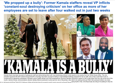 KAMALA-IS-JUST-AN-AWFUL-HUMAN-BEING
Keywords: DIRTY SENATORS AND DARK MONEY BRIBES, Big tech mobsters,Dark money payola, Rare Earth Mines, New America Foundation Corruption, Obama, Obama Campaign Finance, Obama FEC violations, Palo Alto Mafia, Paypal Mafia, Pelosi Corruption, Political bribes, Politi